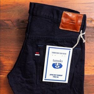 Tanuki 15oz double indago high taper